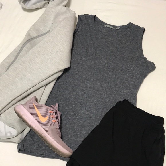 Athleta Tops - Gray Twist open back tank Athleta M